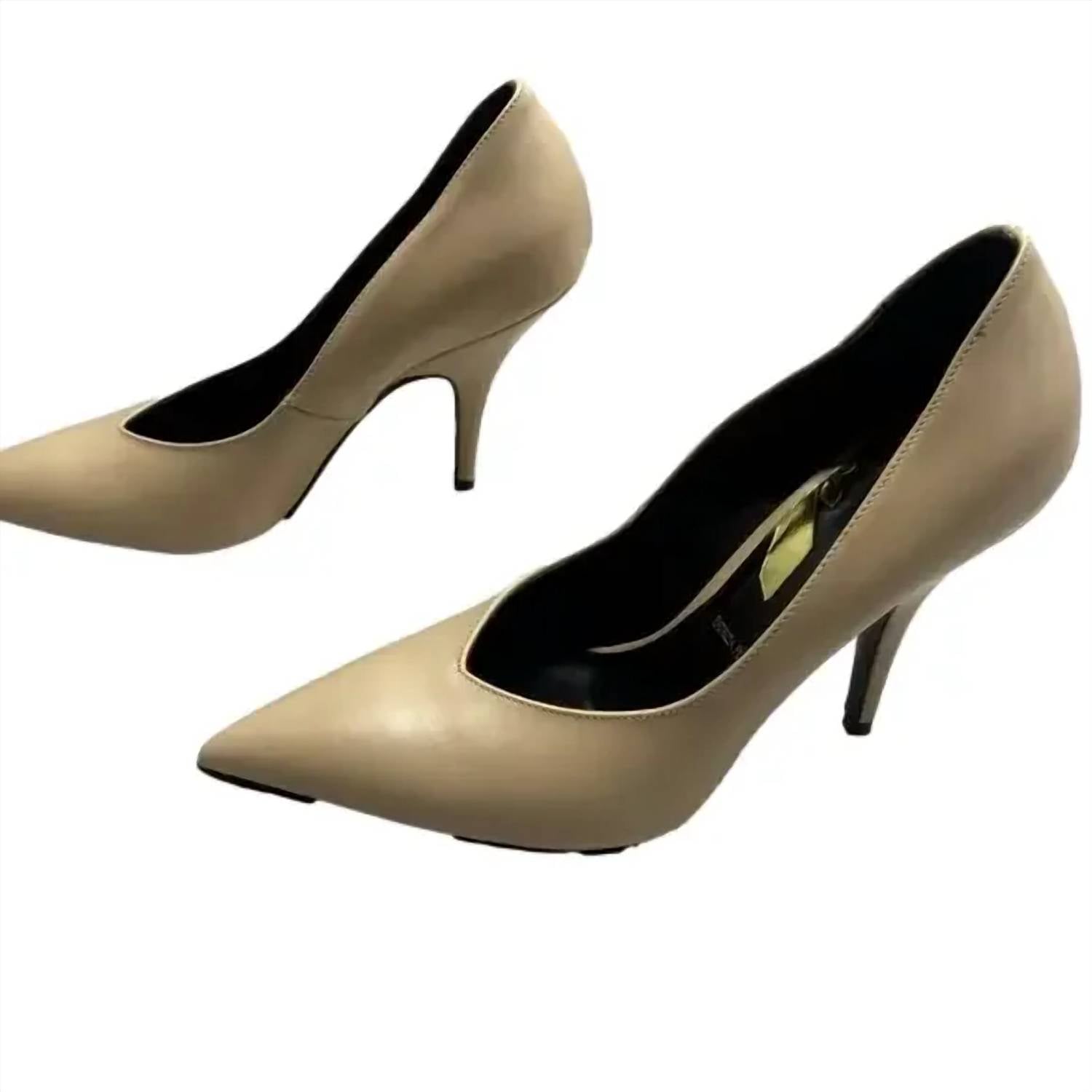 Patrizia Pepe Womens Scarpe Pointed Toe Slip-on Pumps in tan - women's heels