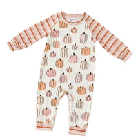 Pete + Lucy - Boys Denim Pumpkin Romper