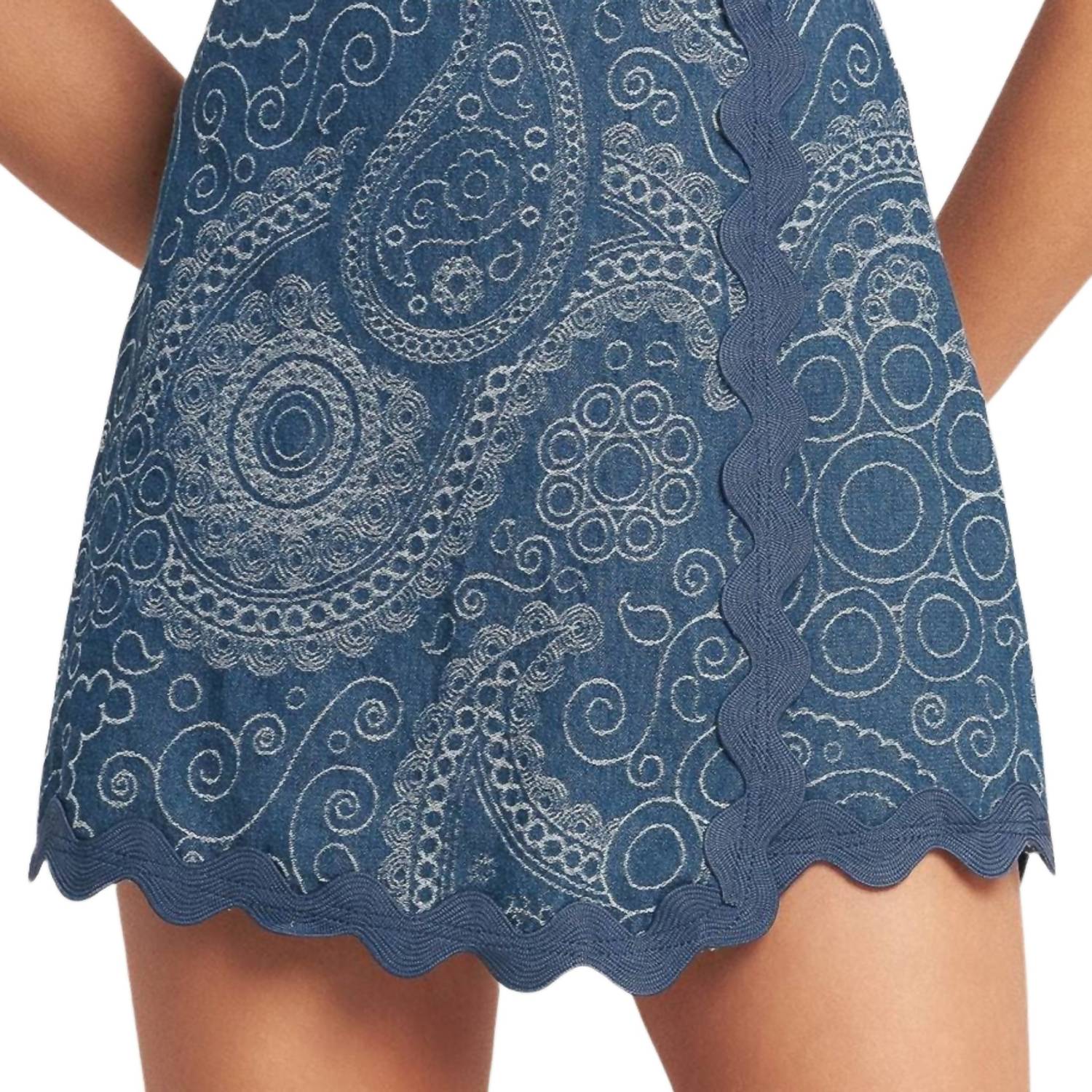 Flying Tomato - Paisley Scallop Skort