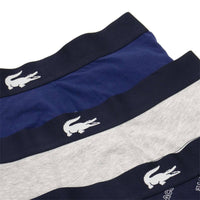 Lacoste - Men's 3 Pack Cotton Stretch Print Boxer Briefs