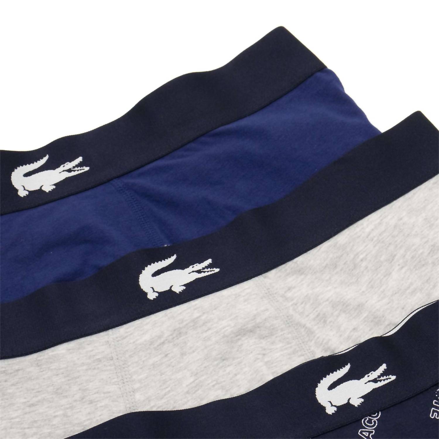 Lacoste - Men's 3 Pack Cotton Stretch Print Boxer Briefs