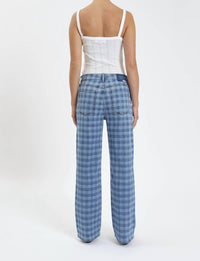 DAZE 1999 Vintage-inspired Jeans in denim check - women's jeans - detail view
