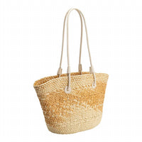 Accessory Concierge - Women's Turks Woven Straw Tote Bag