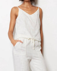 Bobi - V Neck Skinny Strap Cami Top