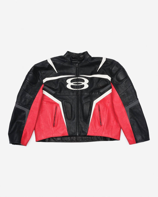 Balenciaga - Unisex - 1076 Light Semi Shiny Leather Racer Jacket