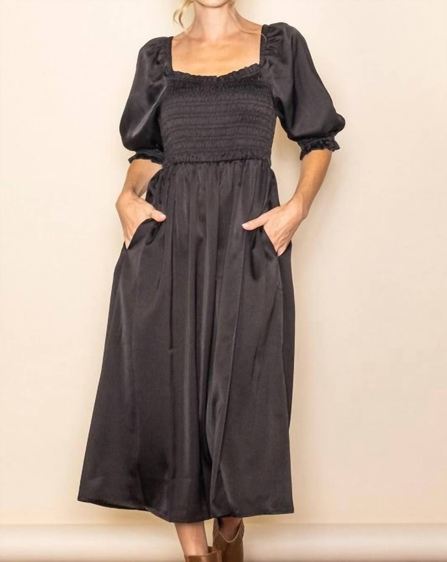Elloh - Women's Ruffle Puff Dress