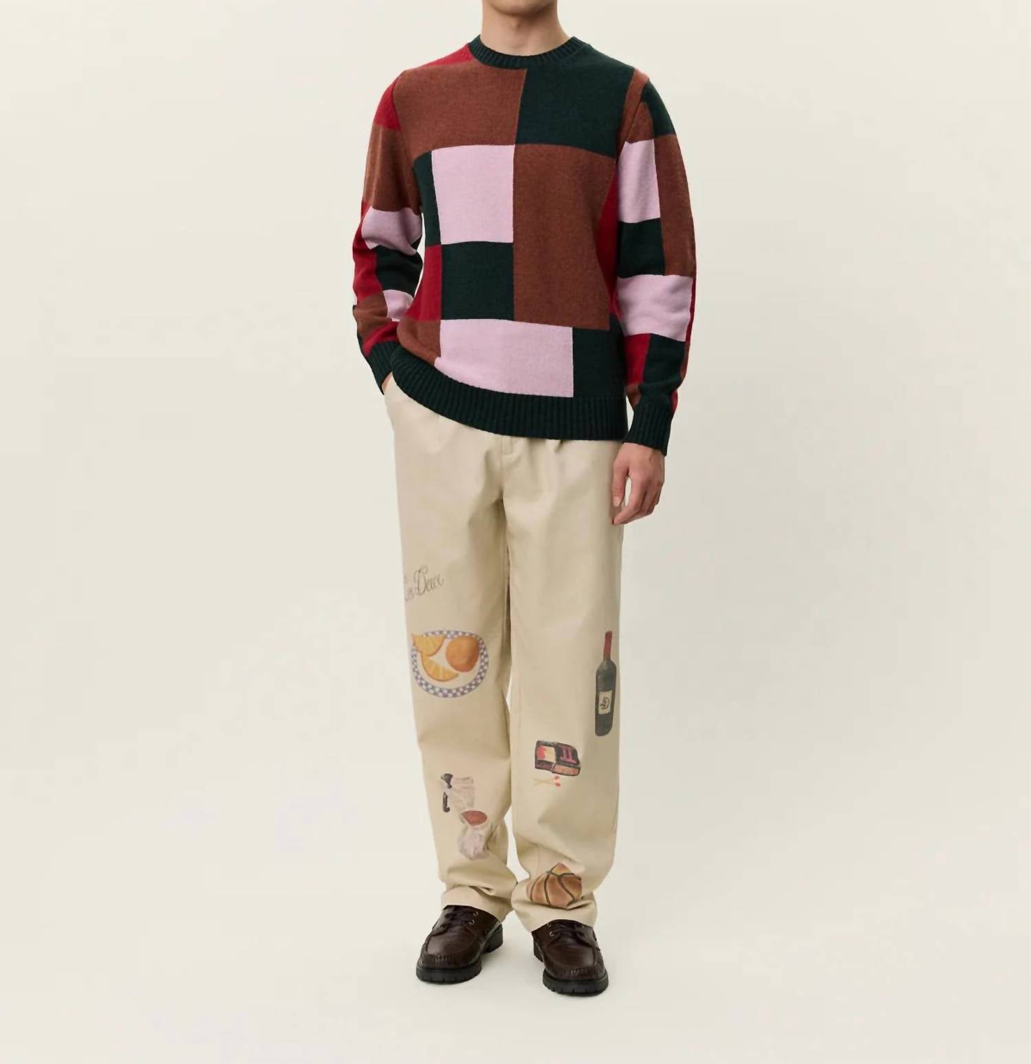Les Deux - Everett Colorblock Knit Sweater