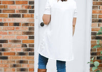 Perfect Peach - Open Front Cardigan