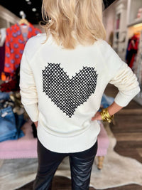 CHARLIE B Super Plush Raglan Sweater With Zip in ecru - women's sweater - alternate view