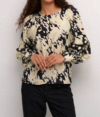 Kaffe - Kalouise Long Sleeve Round Neck Blouse