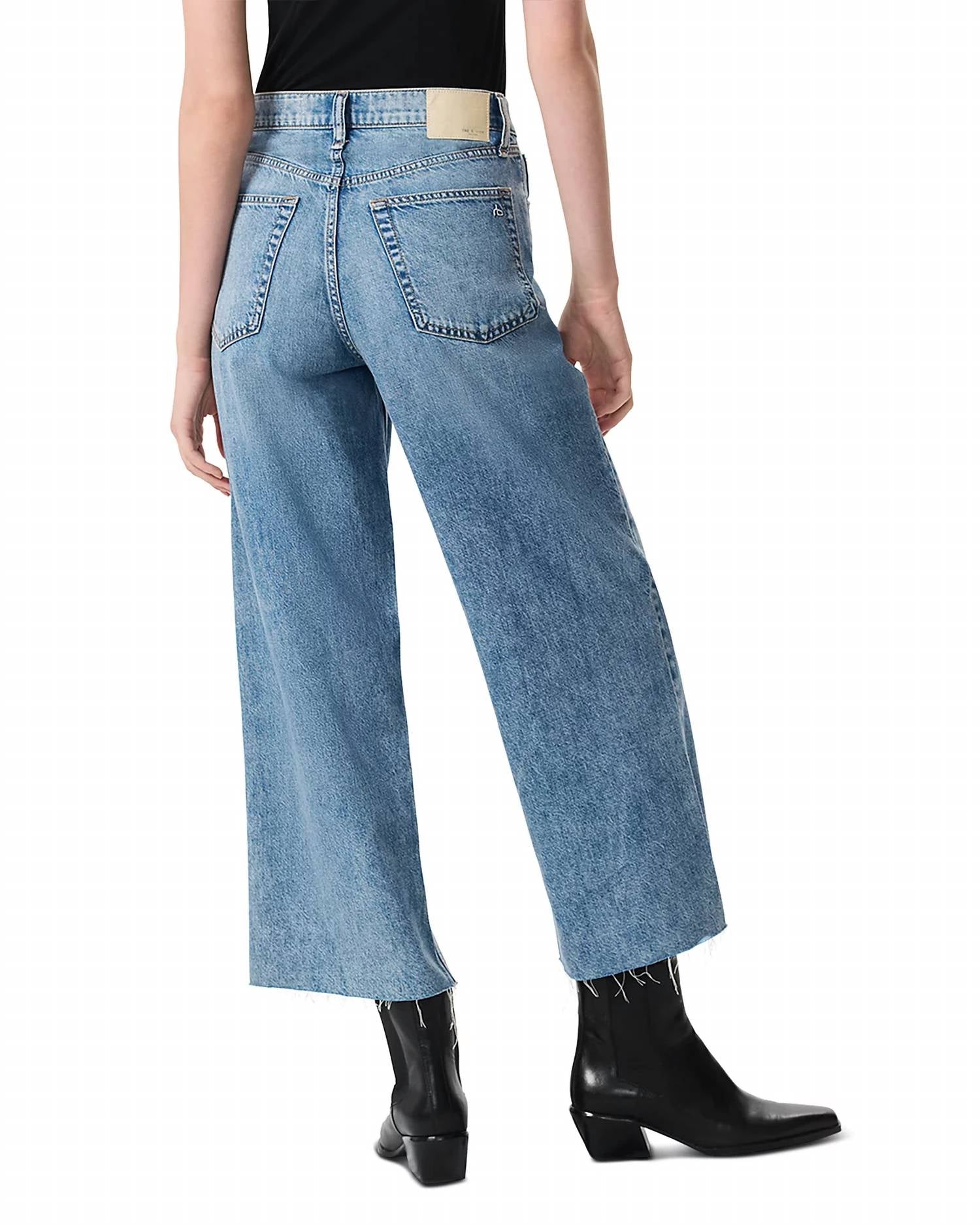 Rag & Bone - Featherweight Andi High-rise Wide Leg Jeans