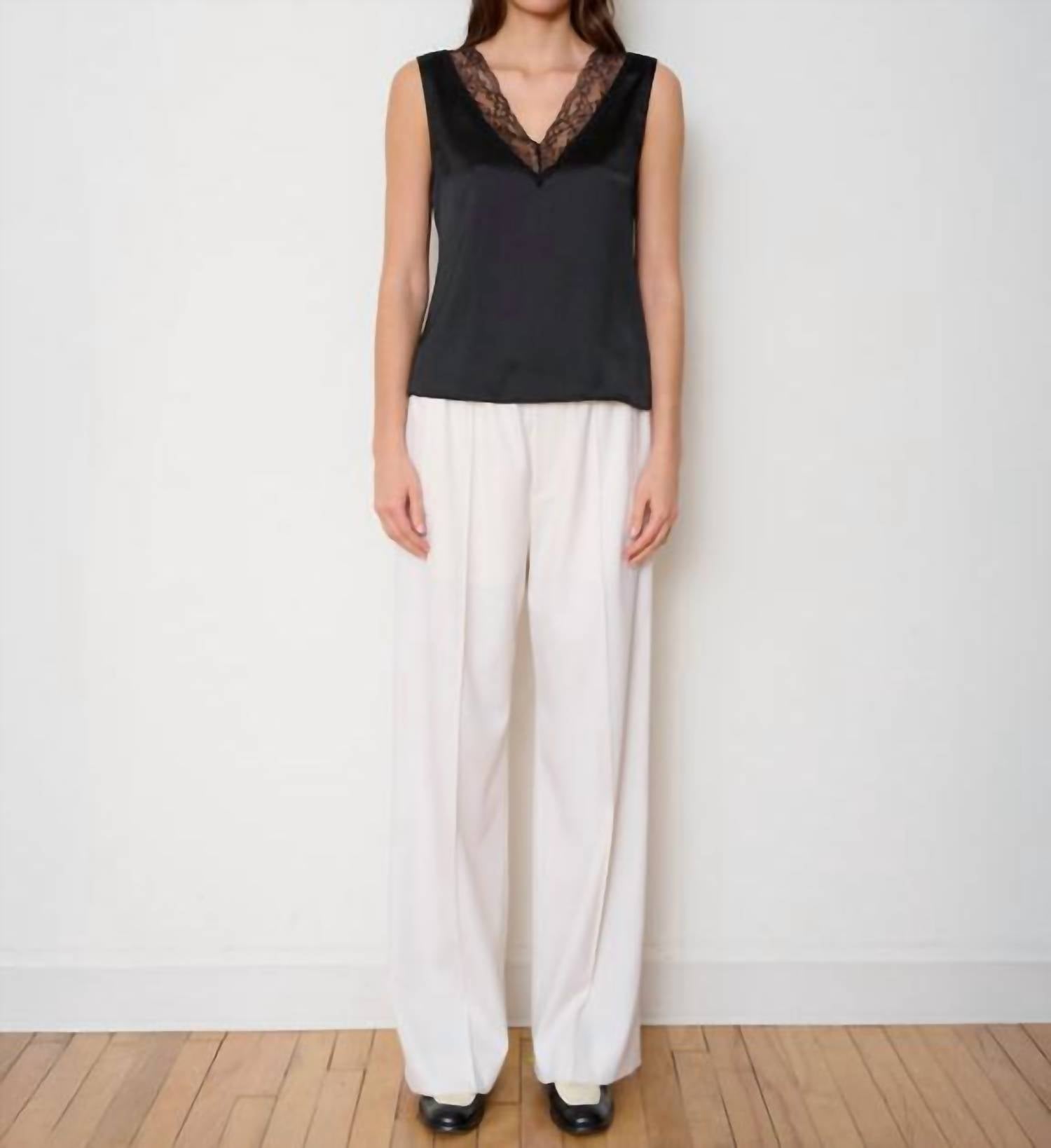 WE-AR4 Cabaret Camisole Top in black - women's shirt - alternate view
