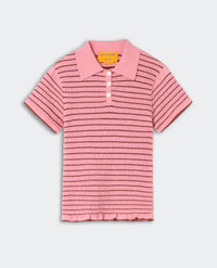 Guest In Residence - Smocked Shrunken Polo