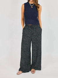 Sadie & Sage - New Romance Wide Leg Polka Dot Drawstring Pants