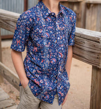 Blue Quail Clothing Co. - Boy's Short Sleeve Guayabera Shirt