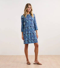 Hatley - Lily Shibori Waves Flare Dress