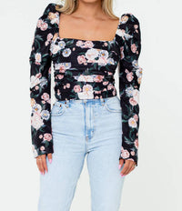 Buddylove - Duchess Pleated Long Sleeve Top