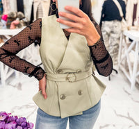En Saison - Women's London Fog Double Button Vest