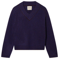 Jumper1234 - Women's Crop Rick Rack Vee Sweater