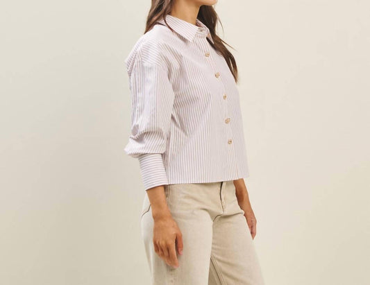 Able - Button stripe top