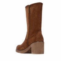 Refresh - Women's Suede Block Heel Boots