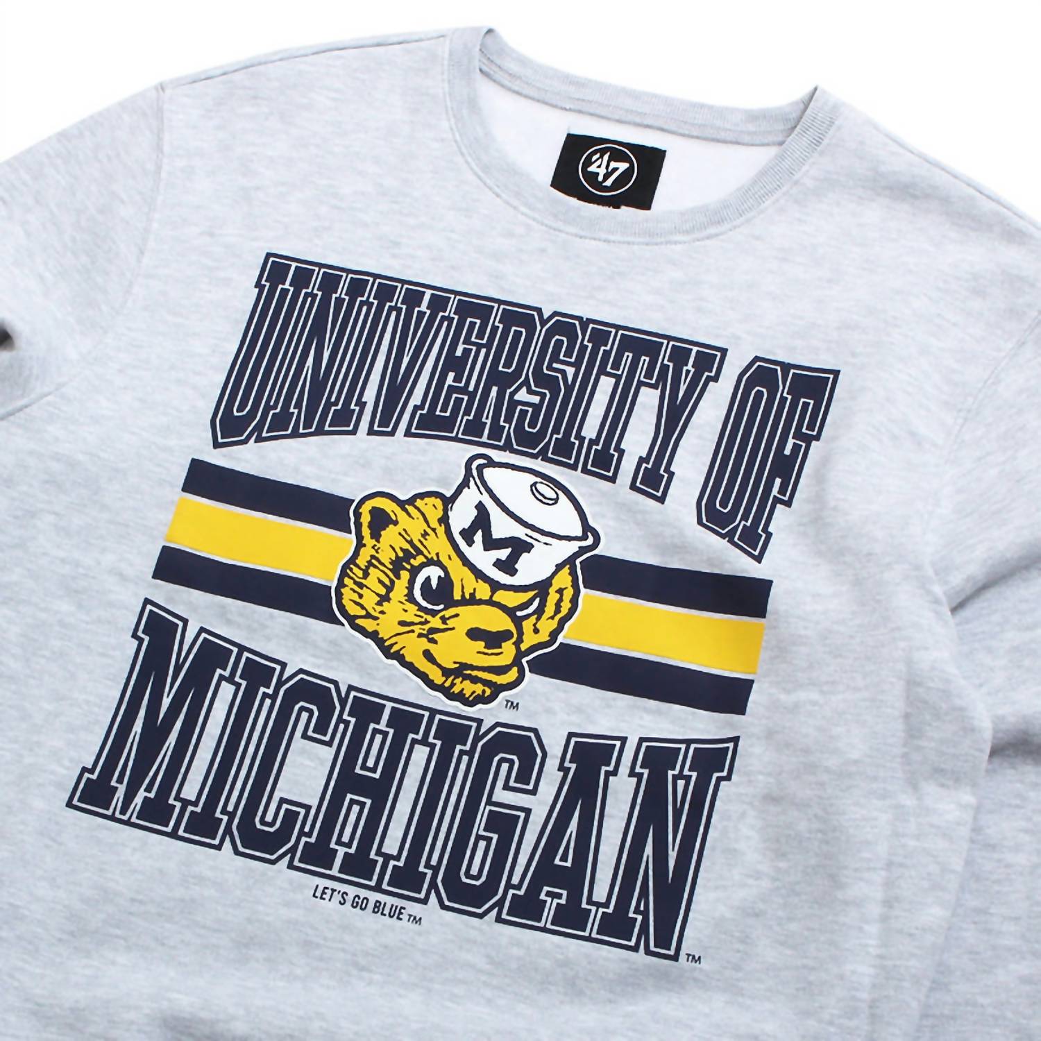 ’47 - Women's Wolverines Letters Headline Crew Relay Sweater