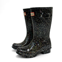 HUNTER Boys Giant Glitter Rain Boots in black - kids' shoe