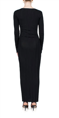Liaison Knit Keyhole Maxi Dress