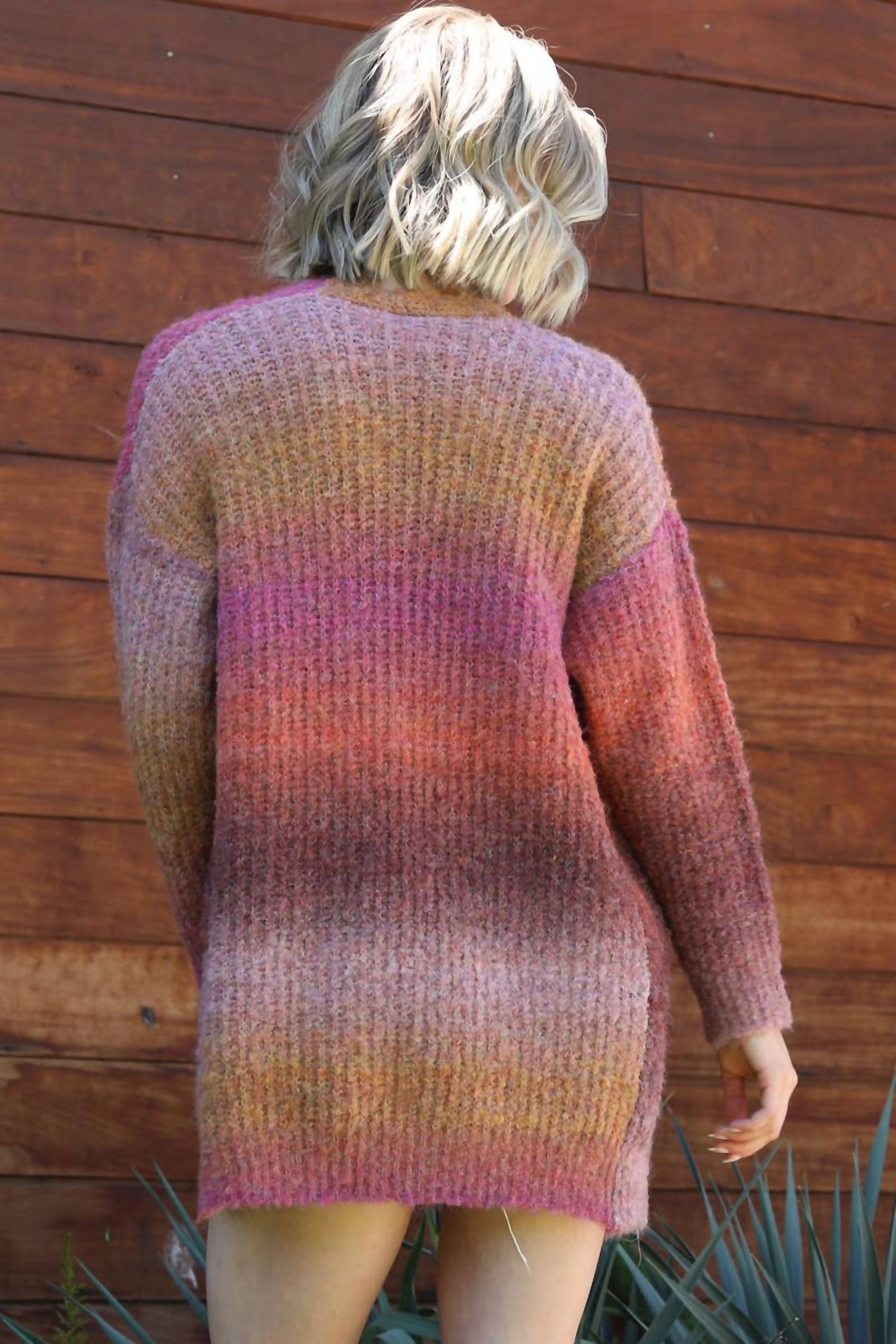 Angie - Sunset Ombre Soft Cardigan
