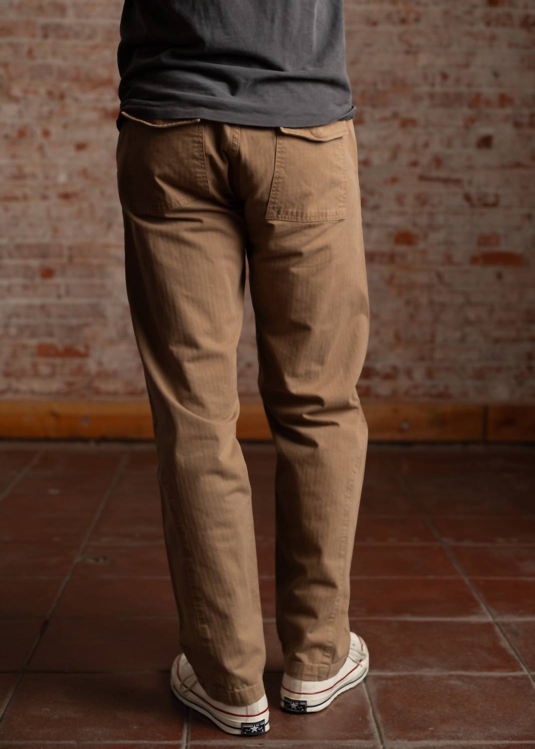 Iron & Resin Troop Pant in khaki - men's pants - detail view