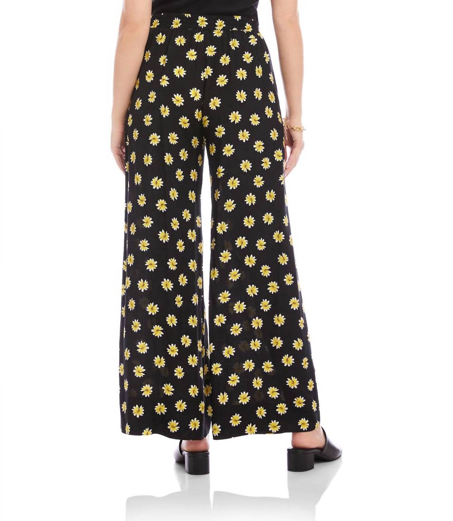Karen Kane Flowy Wide-leg Pants in print - women's pants - alternate view