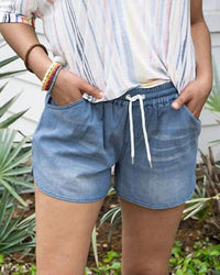 Grace And Lace - Stretch Chambray Shorts