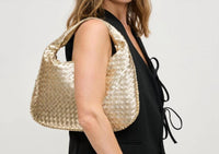 Urban Expressions Women's Adela Woven Hobo Bag in gold - women's bag - view 4