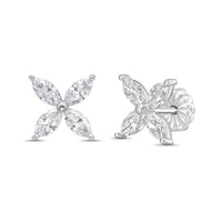 Diana M Jewels - Women's Marquise Lab-grown Diamond Stud Earrings (0.75 Tcw) - Signature