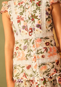 Marlo - Girls Anya Embroidered Mini Dress