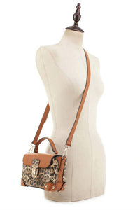 Handbag Factory Corp - Women's Color Block Crossbody Bag