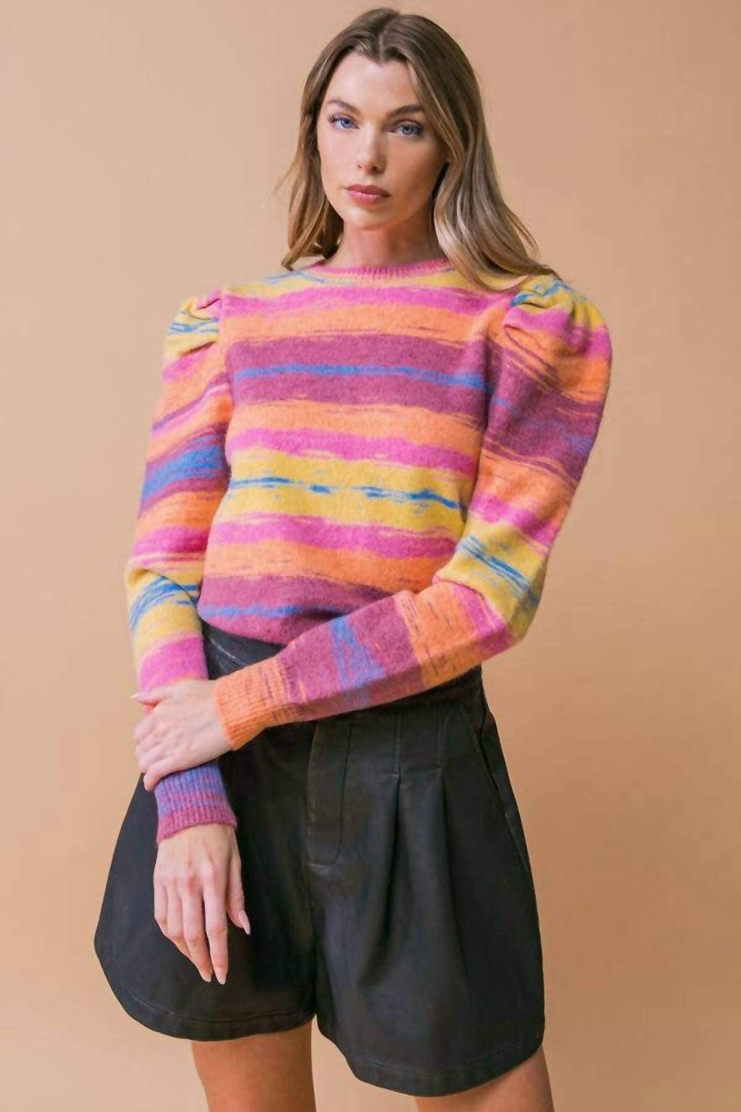Flying Tomato - Deluxe Desire Knit Sweater Top