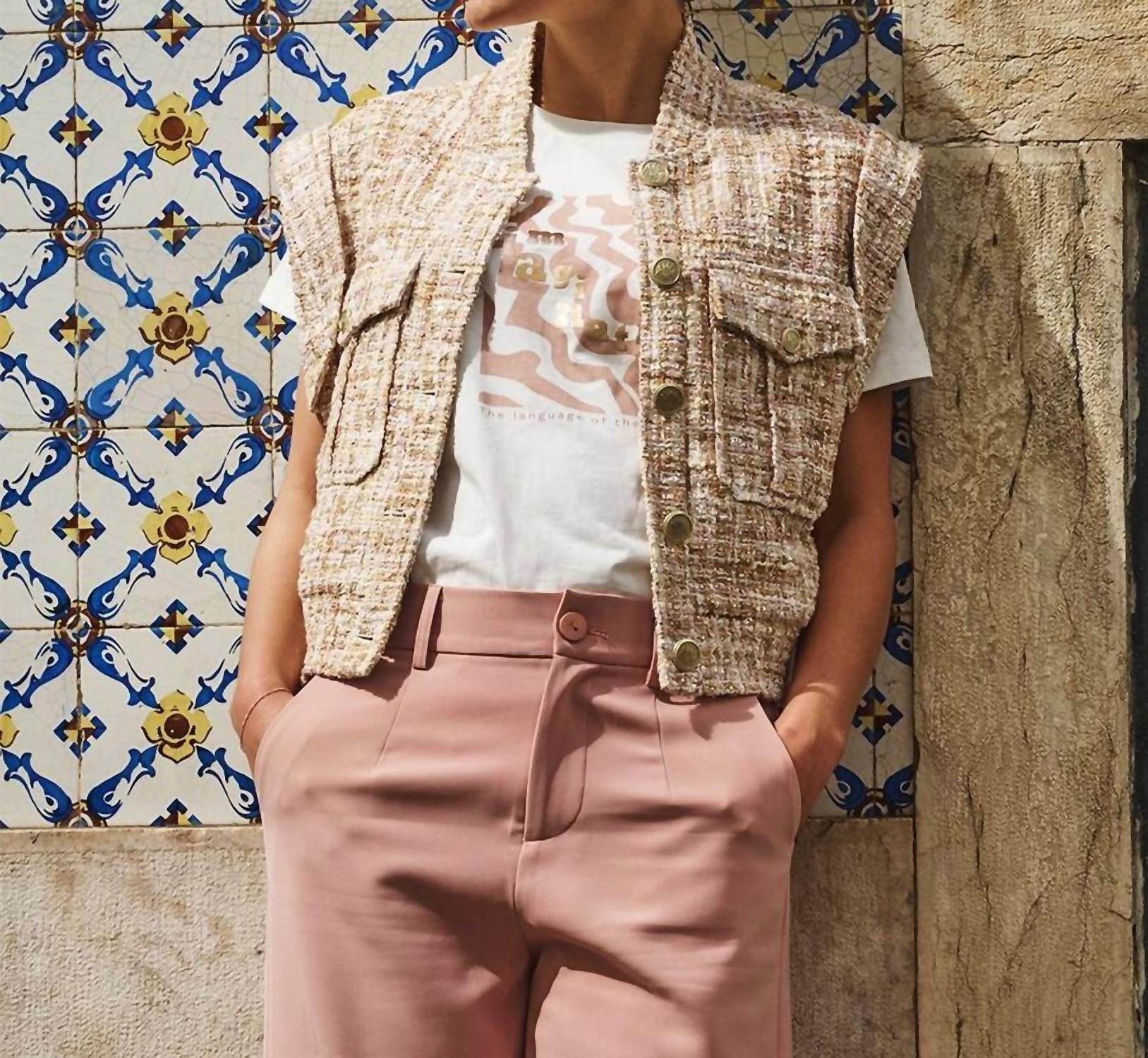 Esqualo - Winna Tweed Waistcoat Vest
