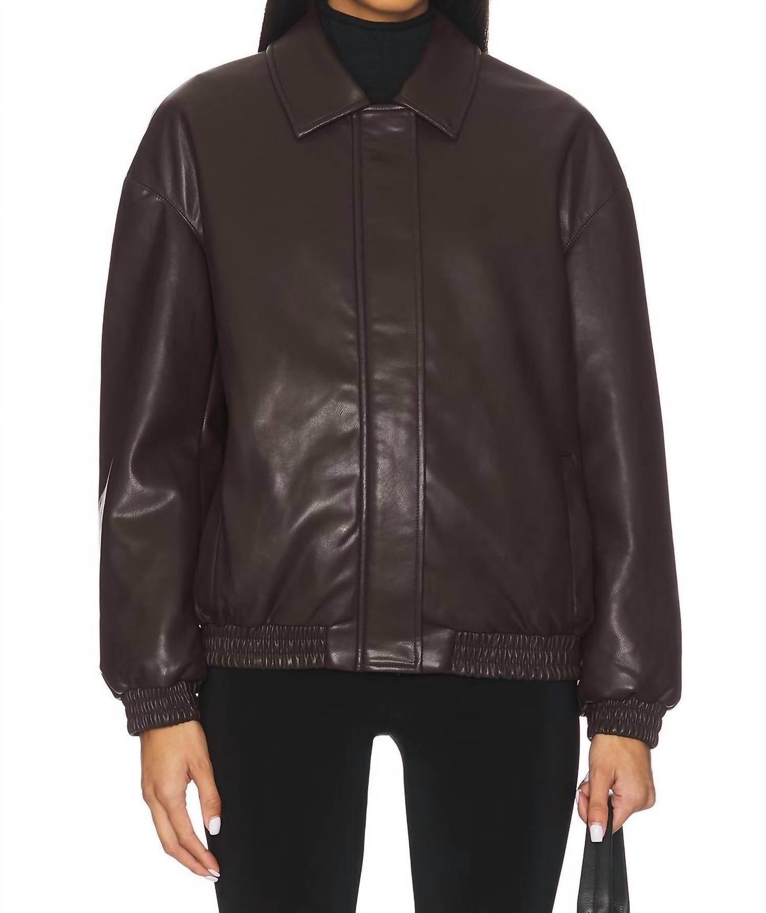 Enza Costa - Bomber Leather Jacket