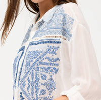 Johnny Was - Slim Audrey Collared Bandana Shirt