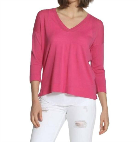 Solid Swing V Neck Pullover