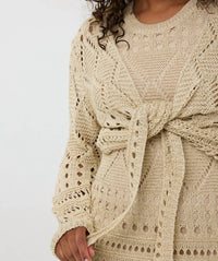Esqualo - Fancy Open Knit Lurex Bolero