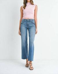 Just Black Denim - Slim Palazzo Scissor Cut Hem Jeans