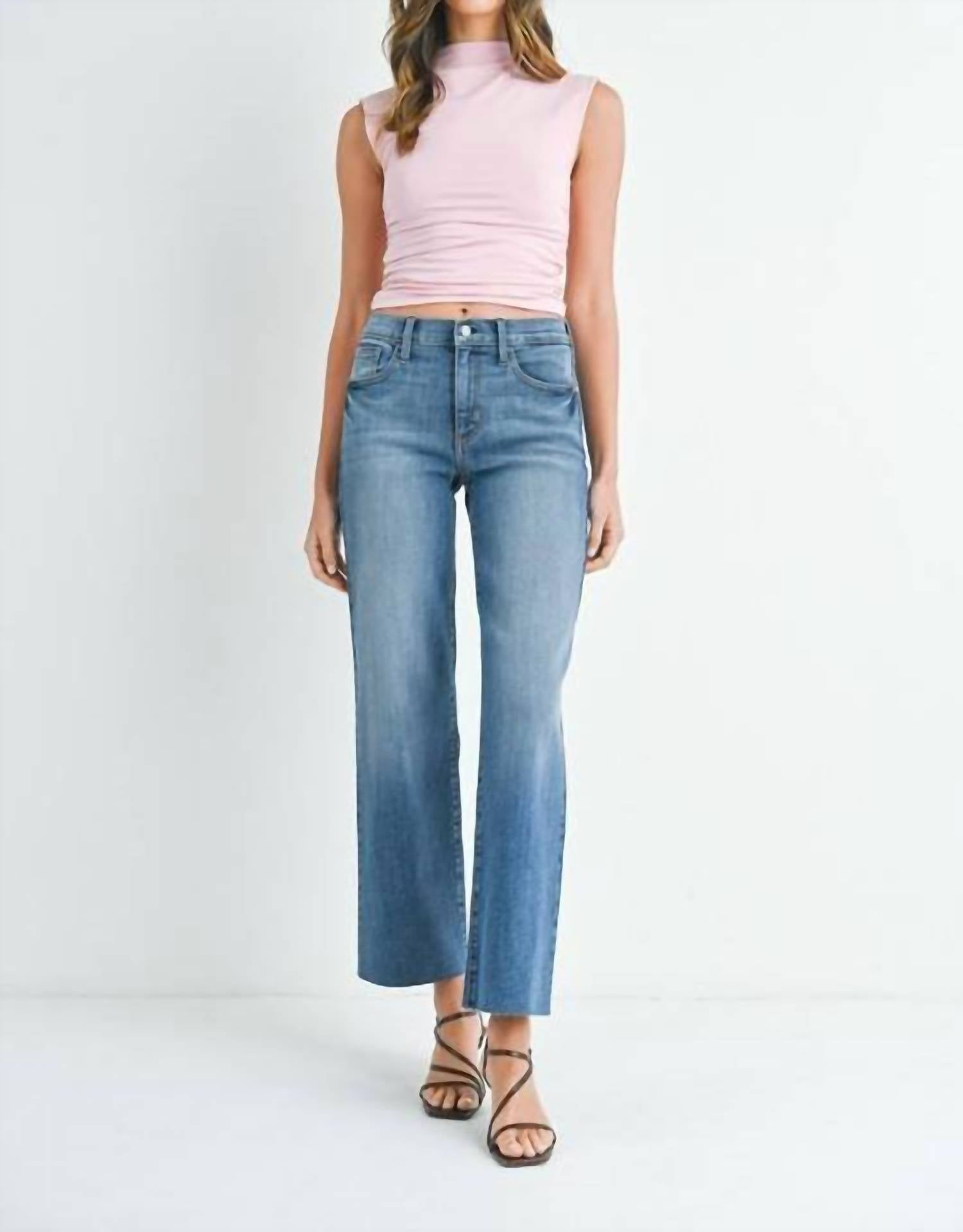 Just Black Denim - Slim Palazzo Scissor Cut Hem Jeans