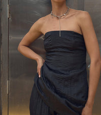 Third Form - Rolling Wave Strapless Mini Dress