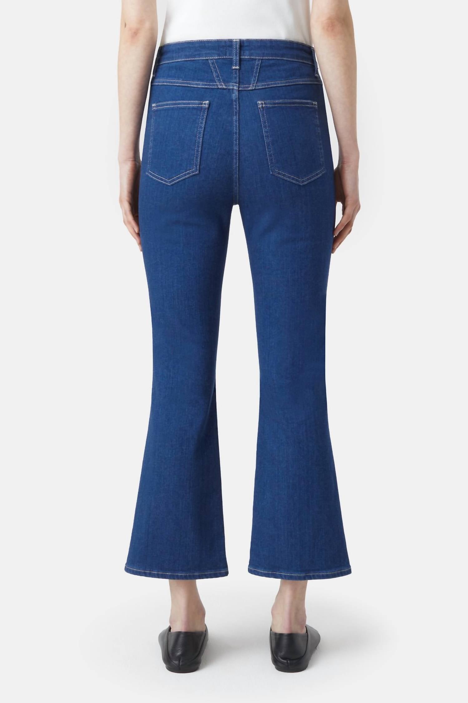 CLOSED Hi-sun High Waisted Crop Jean in dark blue - women's jeans - detail view