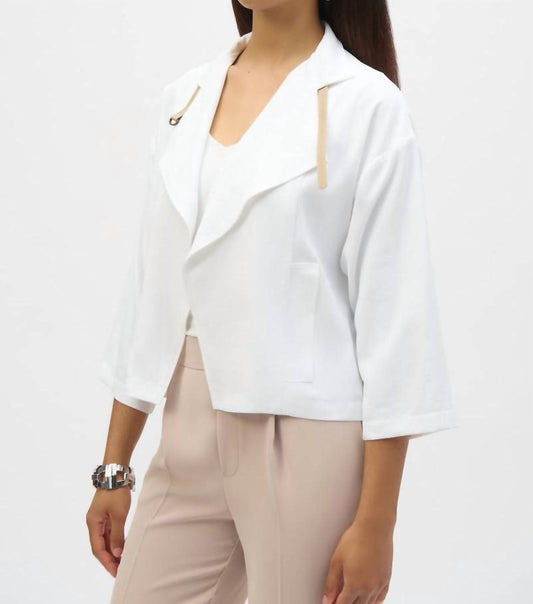 Joseph Ribkoff - Women's Boxy With Belt Detail Jacket