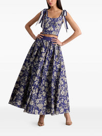 Alice + Olivia - Blanca Floral Scoop Tie Top