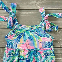 Pete + Lucy - Girls Palm Paradise Romper