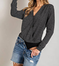 Ee:Some - V-Neck Surplus Bodysuit